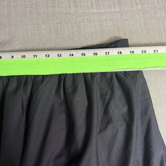 Abercrombie&Fitch Lacey Long Cotton Skirt XL Black WhimsyGoth Western Boho Goth - Picture 8 of 12